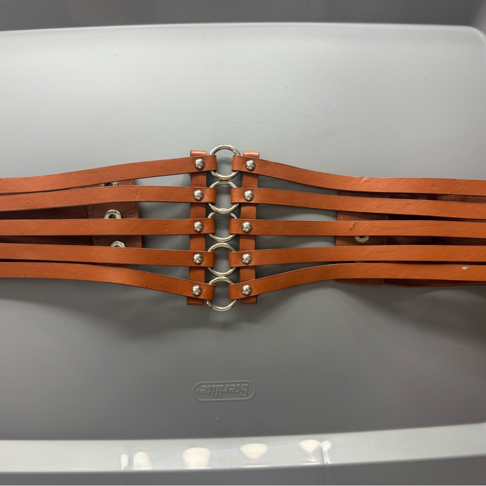 Stylish Brown Leather Belt